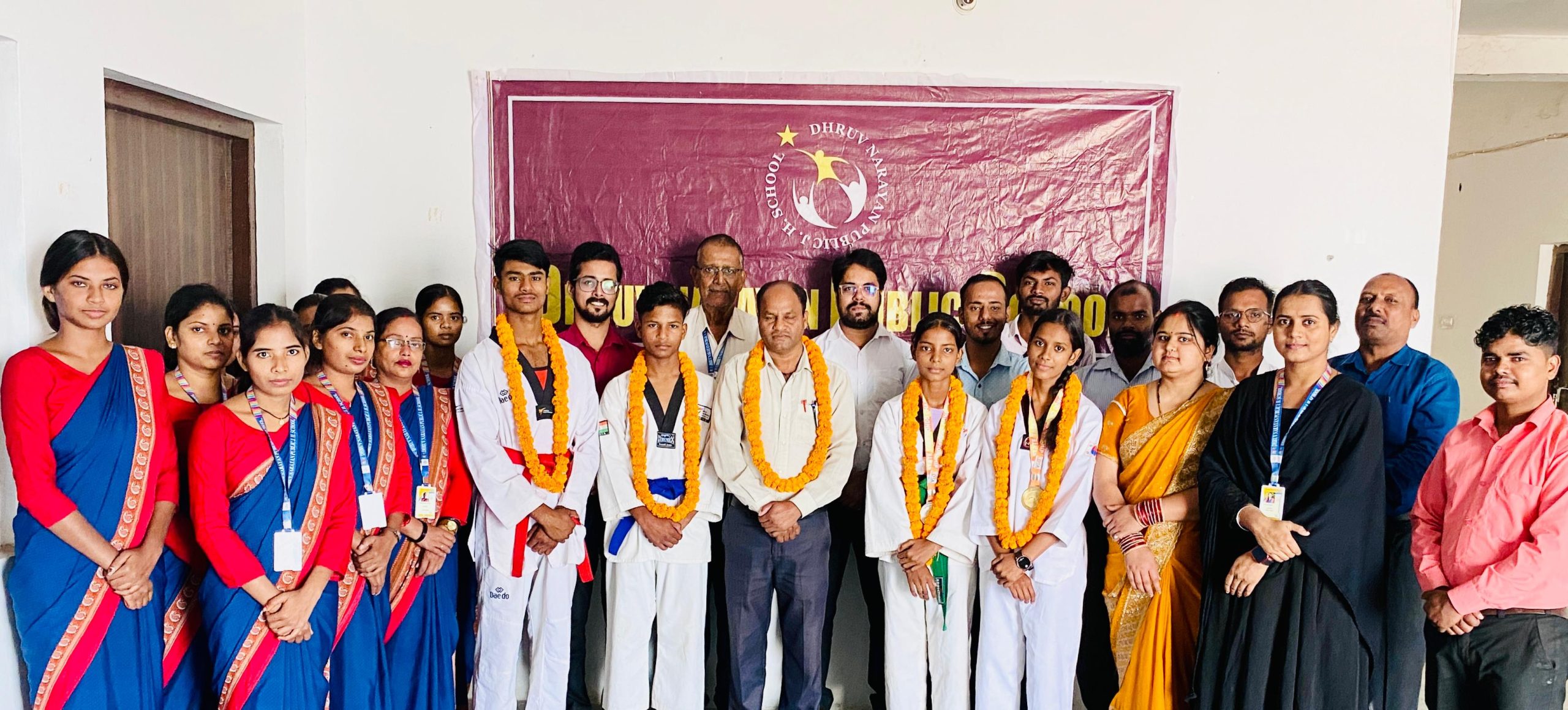 राज्य स्तरीय ताइक्वांडो चैम्पियनशिप में ध्रुव नारायण पब्लिक स्कूल की बेटियों का जलवा, रुखसाना ने जीता स्वर्ण, रिया ने रजत पदक