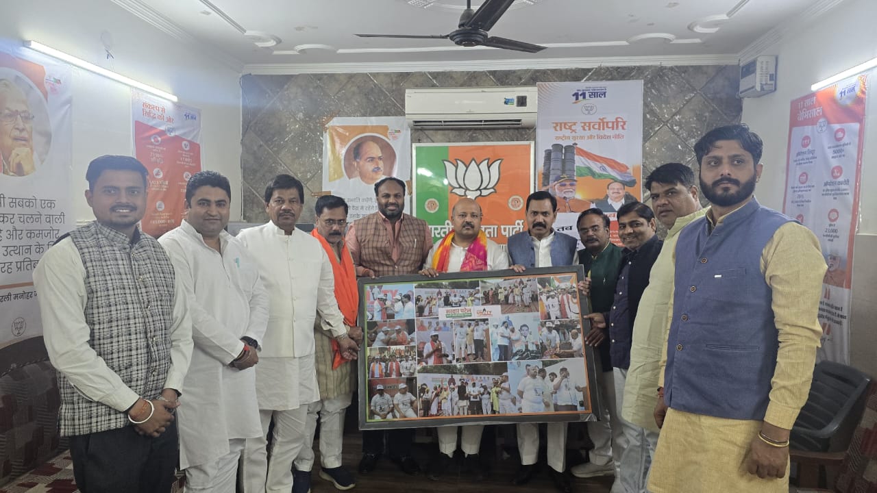 बिहार में NDA की ऐतिहासिक जीत… गाज़ियाबाद में जश्न की गूंज, भाजपा कार्यालय में उमड़ा कार्यकर्ताओं का सैलाब