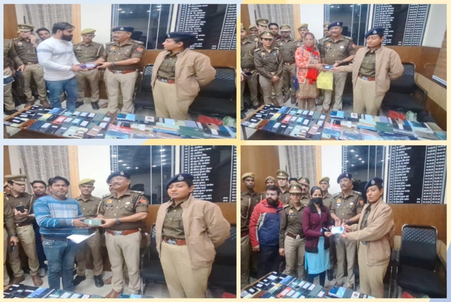 Ghaziabad: तकनीकी सर्विलांस से मिली बड़ी रिकवरी, पुलिस ने बरामद किए करोड़ों रुपए के मोबाइल फोन, खोई मुस्कानें लौटी