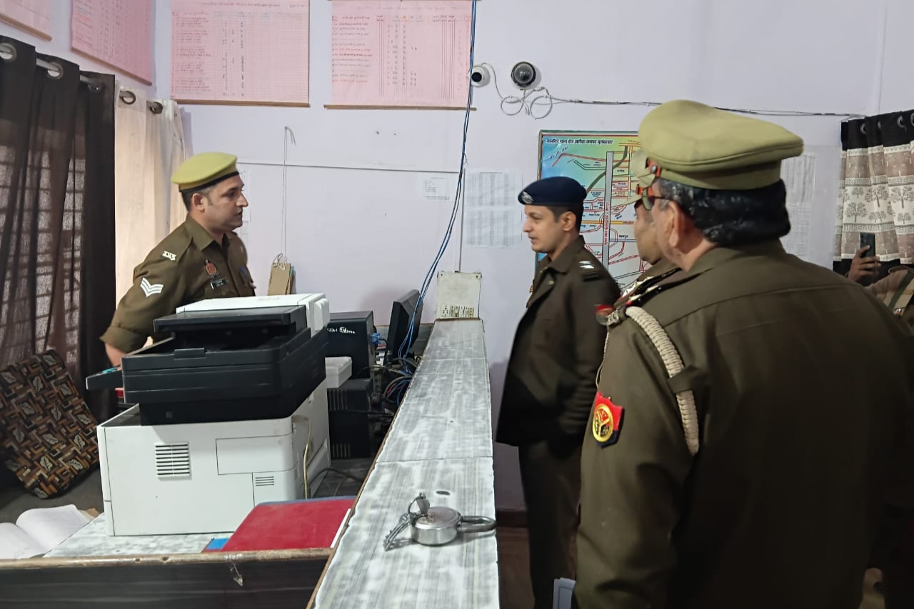 थाना अगौता का वार्षिक निरीक्षण, महिला हेल्प डेस्क से लेकर मालखाना तक एएसपी नगर ने परखी व्यवस्थाएं