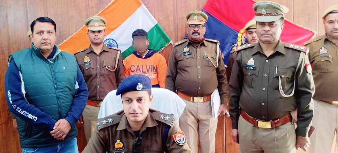 बुलंदशहर पुलिस की बड़ी कामयाबी, अगौता में लूट की वारदात का पर्दाफाश, चाकू व नगदी समेत आरोपी गिरफ्तार