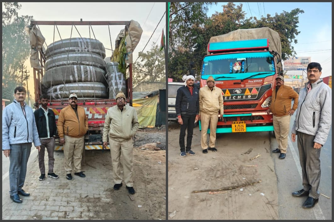 गाजियाबाद में सड़क सुरक्षा को लेकर परिवहन विभाग का बड़ा एक्शन, ओवरलोड वाहनों पर गिरी गाज, कई वाहन सीज
