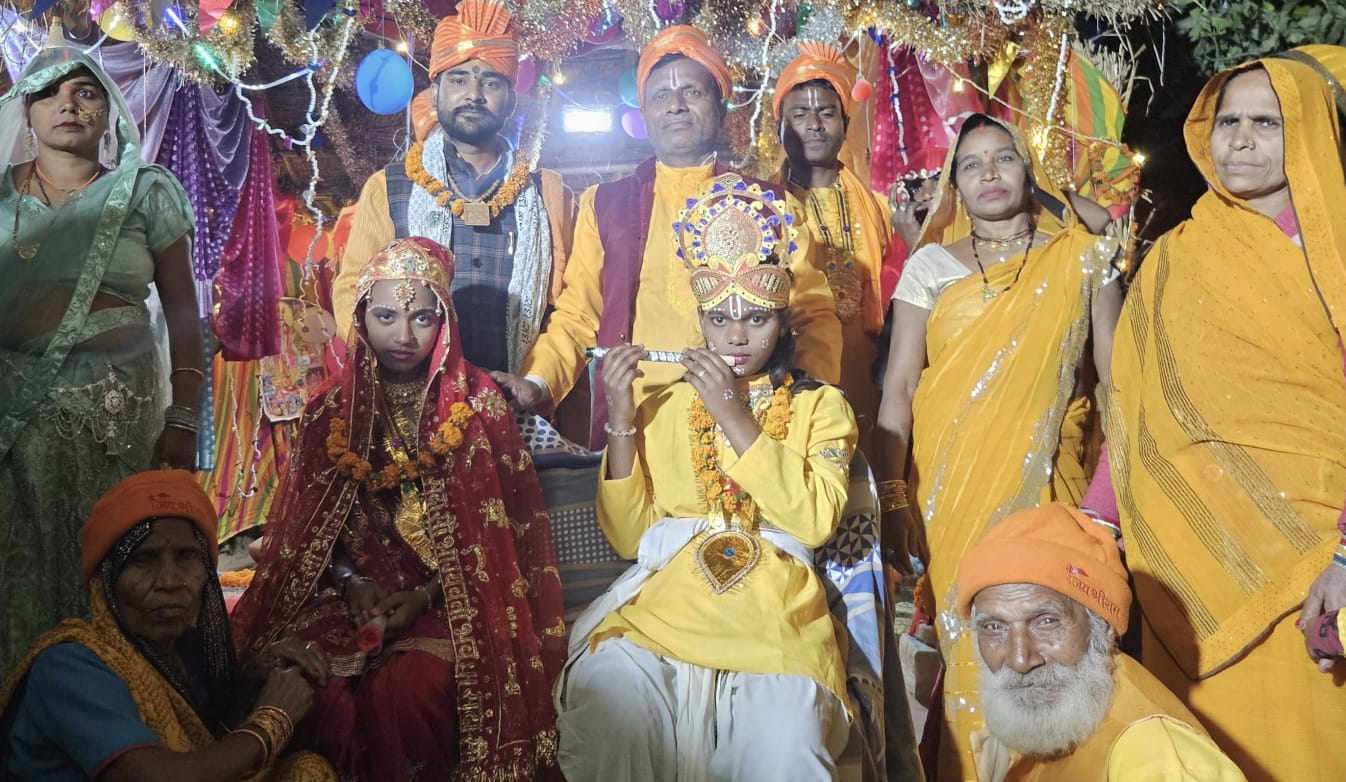 भागवत कथा के सातवें दिन गूंजा श्रीकृष्ण-रुक्मिणी विवाह का दिव्य प्रसंग, भावविभोर हुए श्रद्धालु