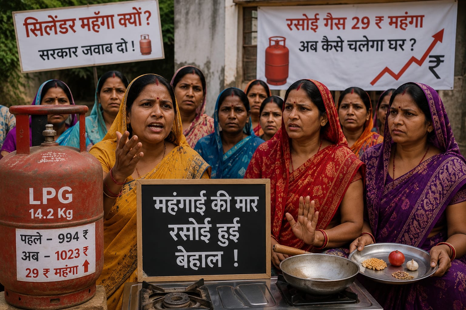 Kushinagar: महंगाई ने बिगाड़ा रसोई का स्वाद, घरेलू सिलेंडर के दाम बढ़ने पर महिलाओं में भारी नाराजगी, जानिए क्या बोलीं
