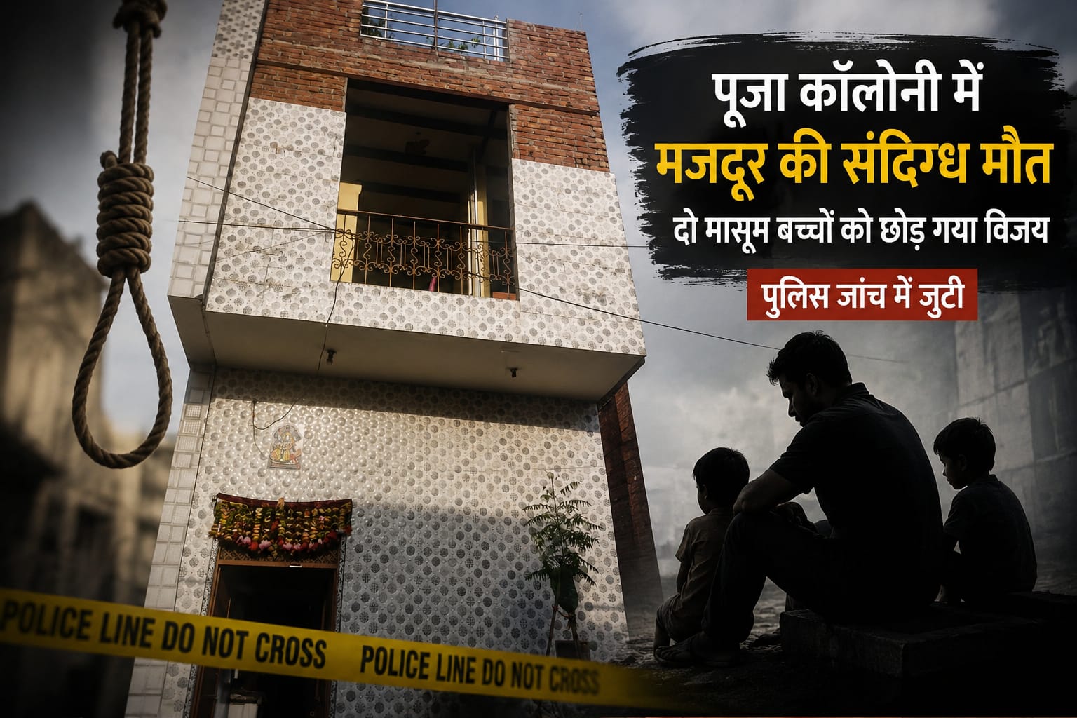ट्रोनिका सिटी में मजदूर की संदिग्ध मौत, किराए के मकान में मिला शव, जांच के घेरे में कई सवाल
