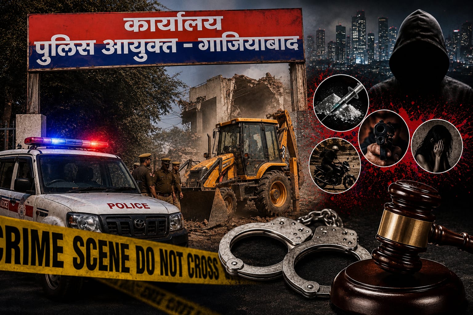 गाजियाबाद में बुलडोजर से बड़े अपराधी पस्त, लेकिन स्ट्रीट क्राइम क्यों नहीं थम रहा? देखिए कमिश्नरेट सिस्टम की पूरी पड़ताल