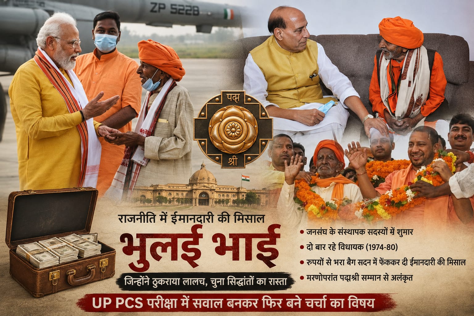 Exclusive: जिस ईमानदारी के आगे हार गया था सियासी लालच, वही भुलई भाई बने UP PCS का सवाल, देखिए खास तस्वीरें